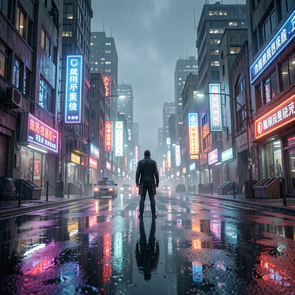 cinematic digital art futuristic world storytelling